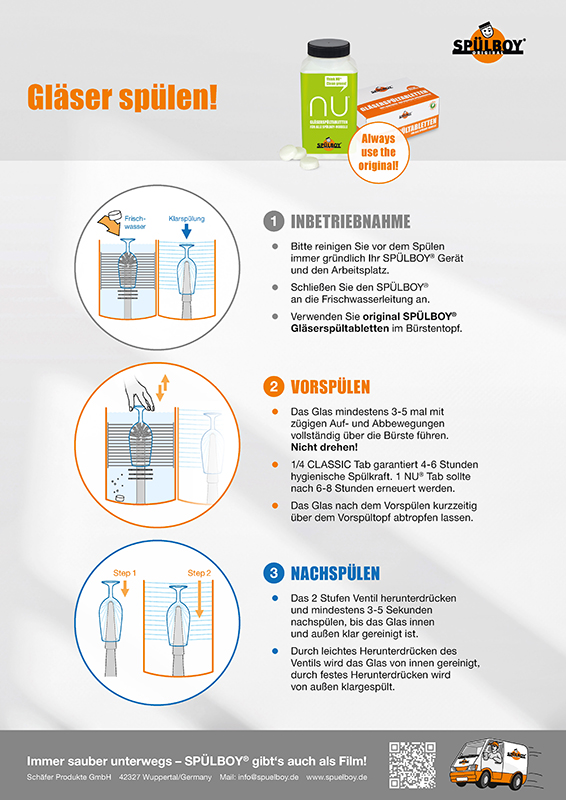 Flyer-Gläser-spülen